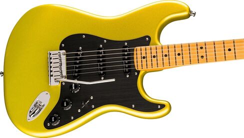 Fender American Ultra II Stratocaster - حزمة حمراء شريرة مع حقيبة وحزام وكابل وقبعة ومجموعة تنظيف الجيتار in Saudi Arabia