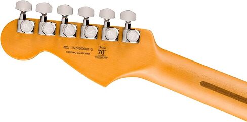 Fender American Ultra II Stratocaster - حزمة حمراء شريرة مع حقيبة وحزام وكابل وقبعة ومجموعة تنظيف الجيتار in Saudi Arabia
