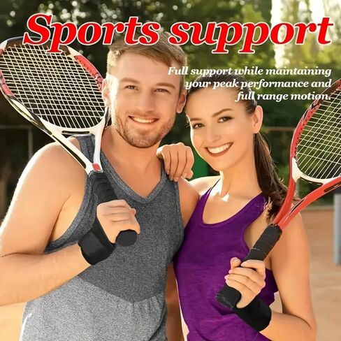 Adjustable Wrist Strap Support for Carpal Tunnel, Breathable Sports Wrist Strap for Men & Women, Left/Right Hand (Black) in Saudi Arabia