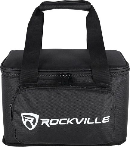 Rockville RLBF4 Light Bag for 4 DJ Par or Uplights | Includes Removable Dividers and Padded Interior for Secure Transport in Saudi Arabia