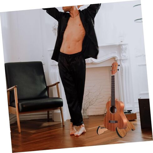 Foldable Violin Support Stand Vertical Holder for Violin Guitar and Musical Instruments Portable and Ergonomic Design for Easy Carrying and Use Durable Construction for Performance in Saudi Arabia