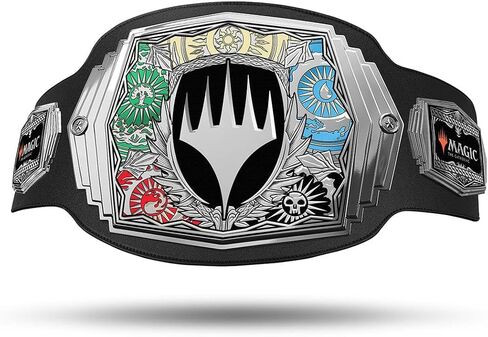 TrophySmack x Magic: The Gathering Championship Belt – Officially Licensed MTG Tournament Trophy – 6lb Belt – 5 Metal Plates in Saudi Arabia