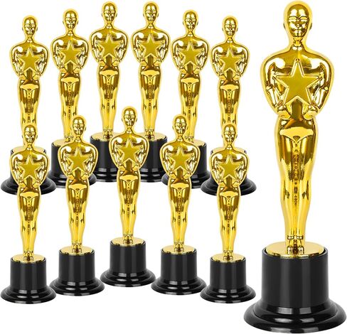 Gold Star Award Trophies 12 Pack 6 Inch Plastic Golden Statue Award for Party Decorations, Party Prize, Game Prize, Party Favors, School Award and Appreciation Gifts in Saudi Arabia