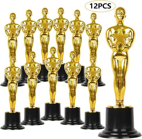 Gold Star Award Trophies 12 Pack 6 Inch Plastic Golden Statue Award for Party Decorations, Party Prize, Game Prize, Party Favors, School Award and Appreciation Gifts in Saudi Arabia
