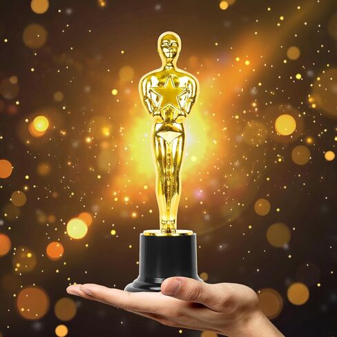 Gold Star Award Trophies 12 Pack 6 Inch Plastic Golden Statue Award for Party Decorations, Party Prize, Game Prize, Party Favors, School Award and Appreciation Gifts in Saudi Arabia