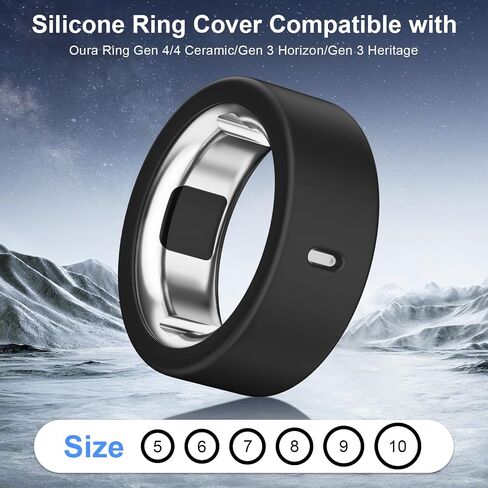 8 Pack Cover Compatible with Oura Ring Gen 4/Oura Ring Gen 3 Horizon/Heritage,Charging Derectly,Matte Texture Wear-Resistant Anti-Scratch TPU Protector for Oura Rings Women Men（A,Size 8 in Saudi Arabia