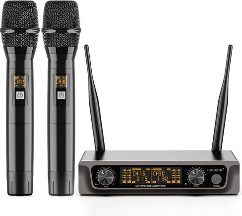 UHF Wireless Flute Microphone System: Wind Music Instruments Microphone Receiver and Transmitter, 160ft Range with Digital Screen, for Flute, Piccolo, Clarinet in Kuwait