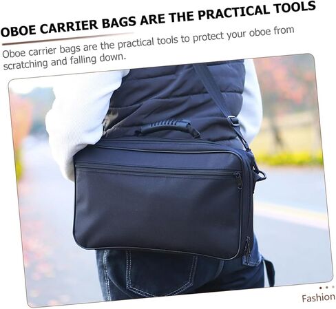 Yardwe Oboe Bag Durable Single Shoulder Handbag for Instrument Storage Convenient Zipper Design High Density Wear Resistant for Oboe Protection in Saudi Arabia