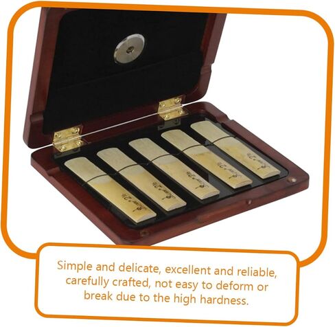 5pcs Hygrometer-featured Oboe Reed Case Reed Holder Storage Box Organizer Saxophone Carrying Case in Saudi Arabia