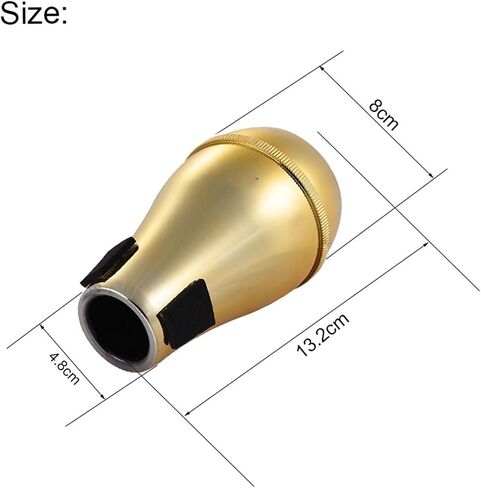LiebeWH Trombone Mute ABS Practice Mute Quiet for Alto Tenor Ideal Assistant for Trombone Lovers (Black) in Saudi Arabia