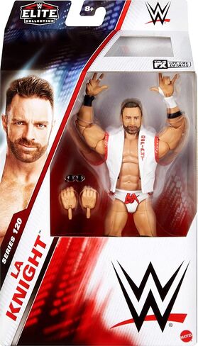 Mattel WWE Elite Action Figure & Accessories، السلسلة #120، 6 بوصة LA Knight قابلة للتجميع مع 25 نقطة مفصلية وأيدي قابلة للتبديل in Saudi Arabia