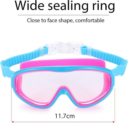 2 Pack Kids Swim Goggles, Swimming Glasses for Children from 3 to 15 Years Old in Saudi Arabia
