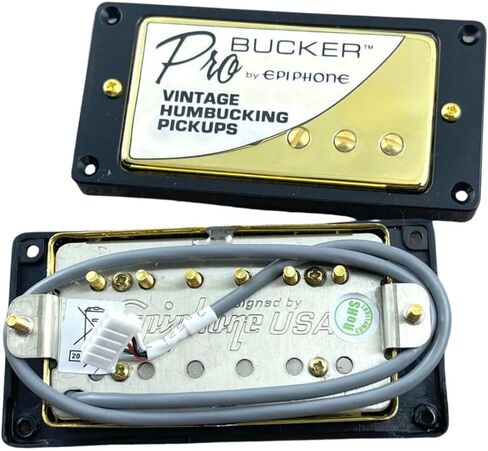 مجموعة واحدة من التقاطات KHLESBY ProBucker الكلاسيكية ألنيكو عتيقة من Humbucking مكونة من 5 سلك أساسي ذهبي للجيتار الكهربائي in Kuwait