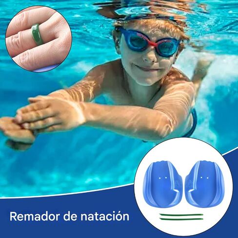 Swimming Paddles | PVC Aquatic Training Paddles,Swimming Pool Equipment with Ergonomic Design for Youth and Adult Beginners in Saudi Arabia