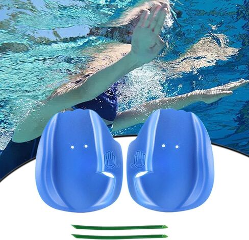 Swimming Paddles | PVC Aquatic Training Paddles,Swimming Pool Equipment with Ergonomic Design for Youth and Adult Beginners in Saudi Arabia