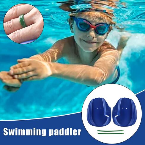 Swim Training Hand Paddles, PVC Water Aerobic Workout Hand Paddles, Ergonomic Design Pool Training Gear for Youth Boys Girls Beginners Teens Men Women in Saudi Arabia