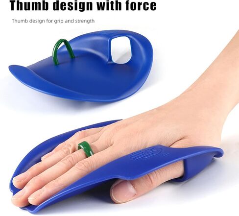 Swim Training Hand Paddles, PVC Water Aerobic Workout Hand Paddles, Ergonomic Design Pool Training Gear for Youth Boys Girls Beginners Teens Men Women in Saudi Arabia