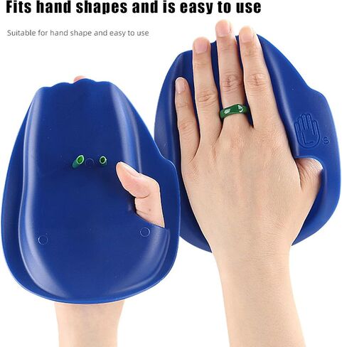 Swim Training Hand Paddles, PVC Water Aerobic Workout Hand Paddles, Ergonomic Design Pool Training Gear for Youth Boys Girls Beginners Teens Men Women in Saudi Arabia