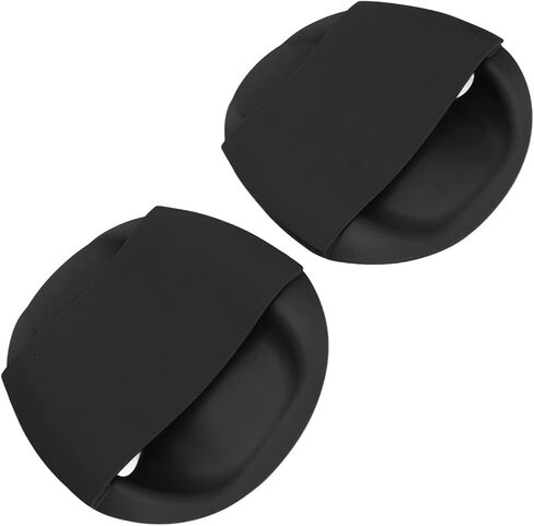 Dioche Ergonomic Swim Training Paddle with Silicone Straps for Increased Propulsion and Safe Swimming - Large Black PP Hand Paddle for Freestyle and All Strokes in Saudi Arabia