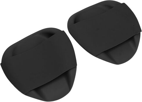 Dioche Ergonomic Swim Training Paddle with Silicone Straps for Increased Propulsion and Safe Swimming - Large Black PP Hand Paddle for Freestyle and All Strokes in Saudi Arabia