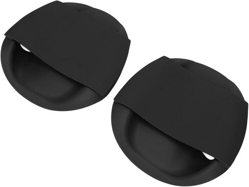 Dioche Ergonomic Swim Training Paddle with Silicone Straps for Increased Propulsion and Safe Swimming - Large Black PP Hand Paddle for Freestyle and All Strokes in Saudi Arabia