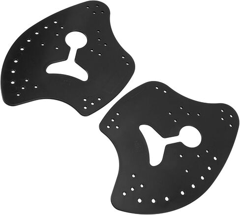 1 Pair Hand Paddles for Swim PP Silicone Adjustable Hand Fin Flipper Flat Paddle Swimming Training Aid for Men Women Children in Saudi Arabia