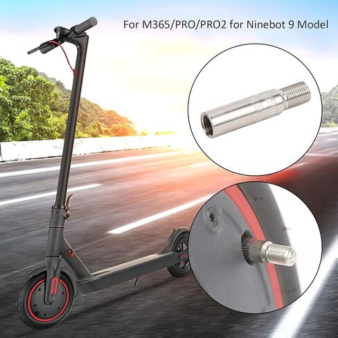 محول تمديد صمام سكوتر Alomejor 9 مم فوهة هواء قابلة للنفخ لـ M365/Pro Scooter صمام هواء قابل للنفخ لمحرك العجلة الأمامية (25 مم) in Saudi Arabia