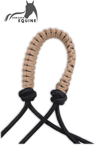 Premium Braided Rope Halter with Lead Rope for Horses, Durable Hand-Tied Adjustable Nylon Horse Headcollar with Knots for Trail Riding, Lightweight Equestrian Western Tack in Saudi Arabia