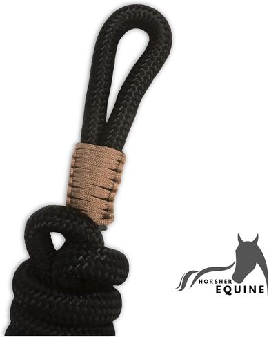 Premium Braided Rope Halter with Lead Rope for Horses, Durable Hand-Tied Adjustable Nylon Horse Headcollar with Knots for Trail Riding, Lightweight Equestrian Western Tack in Saudi Arabia