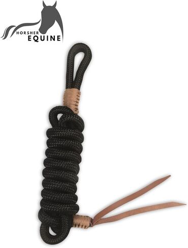 Premium Braided Rope Halter with Lead Rope for Horses, Durable Hand-Tied Adjustable Nylon Horse Headcollar with Knots for Trail Riding, Lightweight Equestrian Western Tack in Saudi Arabia