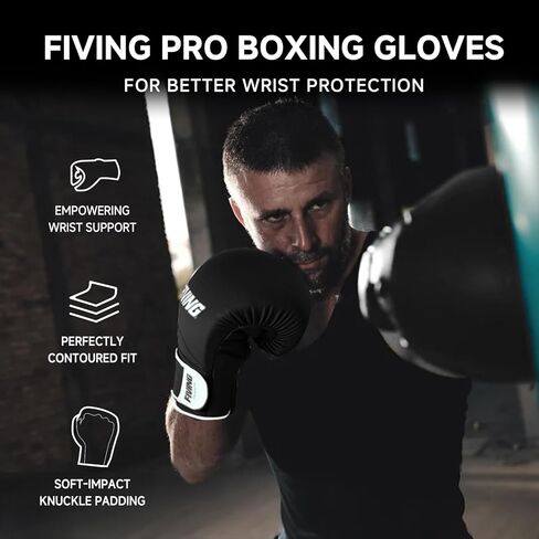 قفازات الملاكمة للرجال والنساء مع لفافات يدوية، قفازات تدريب احترافية الملاكمة التايلاندية، قفازات ثقيلة للكبار للملاكمة والكيك بوكسينغ والفنون القتالية المختلطة MMA in Kuwait