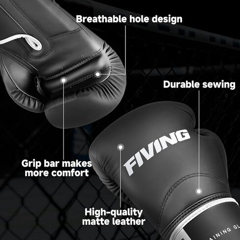 قفازات الملاكمة للرجال والنساء مع لفافات يدوية، قفازات تدريب احترافية الملاكمة التايلاندية، قفازات ثقيلة للكبار للملاكمة والكيك بوكسينغ والفنون القتالية المختلطة MMA in Kuwait