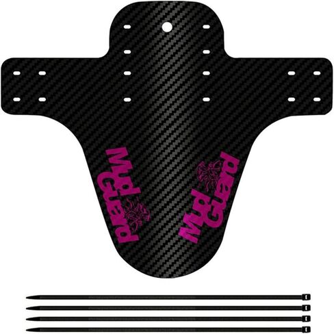 Fender Bike Fender Bike Mudguard من ألياف الكربون الأمامية/الخلفية MTB Mountain Bike Wings Mud Guard ملحقات ركوب الدراجات 8 ألوان (اللون: وردي) in Kuwait