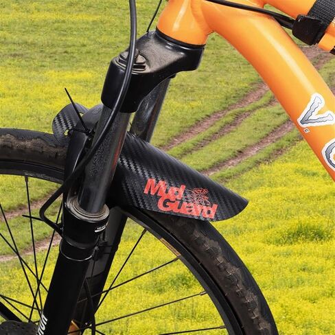 Fender Bike Fender Bike Mudguard من ألياف الكربون الأمامية/الخلفية MTB Mountain Bike Wings Mud Guard ملحقات ركوب الدراجات 8 ألوان (اللون: وردي) in Kuwait