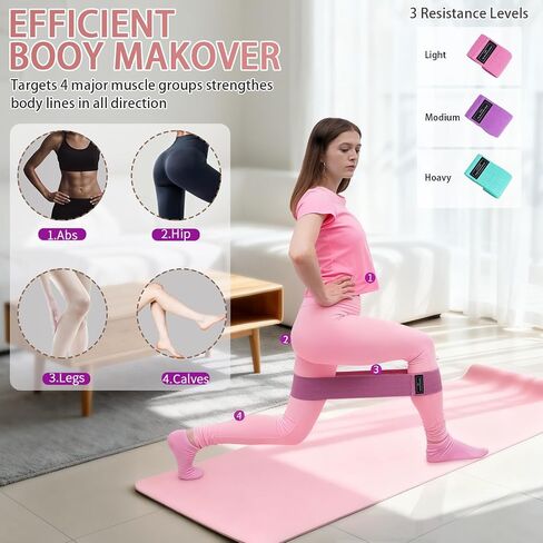 Pilates equipment for women, Home Pilates Kit with Counting Display Screen, Pilates ring and ball Set Magic Circle Hoop with Resistance Bands, Compact Toning Fitness Essentials Starter Set Accessories in Saudi Arabia