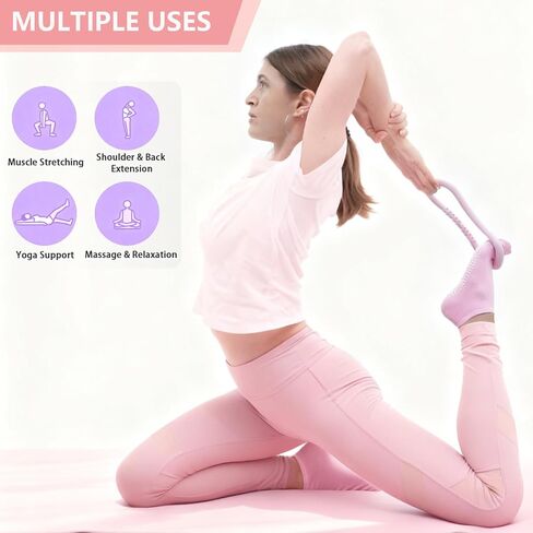 Pilates equipment for women, Home Pilates Kit with Counting Display Screen, Pilates ring and ball Set Magic Circle Hoop with Resistance Bands, Compact Toning Fitness Essentials Starter Set Accessories in Saudi Arabia