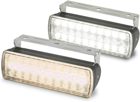Sea Hawk XL Dual Color LED Floodlights - Warm White/White LED - Black Housing in Saudi Arabia