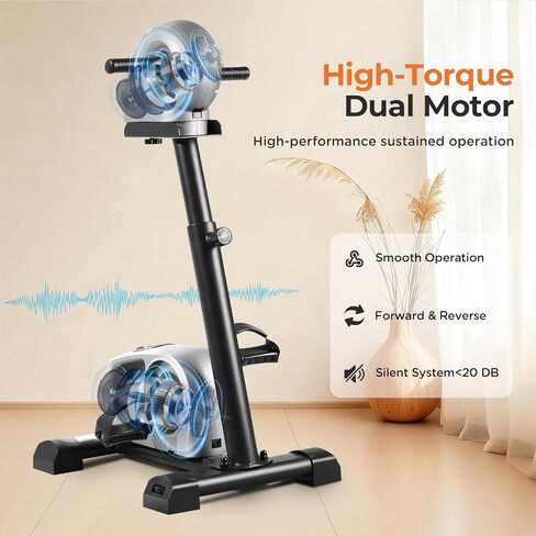 Electric Physical Therapy Exercise Bike with Leg Support & Stroke Hand Brace - Arm Leg Pedal Exerciser | 20 Speed Dual Motorzied Rehab Trainer for Knee, Foot, Arm Recovery | Elderly & Disabled in Saudi Arabia