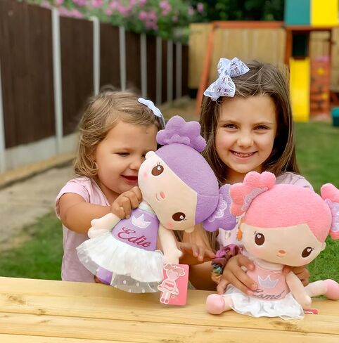 Dloveleya Dolls First Baby Girl Gifts Soft Studged Doll Yellow 15 "مع حقيبة هدايا in Kuwait