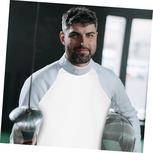 VANZACK Convenient Fencing Chest Protector Lightweight Dual-Layer Guard for Training and Competition Portable and Breathable Chest Accessory for Men Women and Boys and Girls Certified in Saudi Arabia