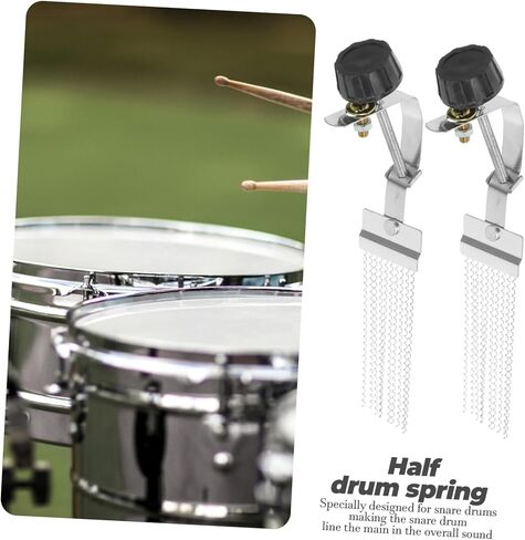 2 قطعة مقاومة للصدأ Snare طبل سلك الأشرطة العالمي قرع أداة ملحق نصف كمين حزام للتطبيل in Kuwait