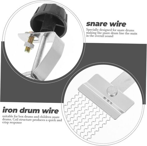 2 قطعة مقاومة للصدأ Snare طبل سلك الأشرطة العالمي قرع أداة ملحق نصف كمين حزام للتطبيل in Kuwait