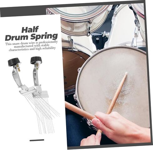 2 قطعة مقاومة للصدأ Snare طبل سلك الأشرطة العالمي قرع أداة ملحق نصف كمين حزام للتطبيل in Kuwait