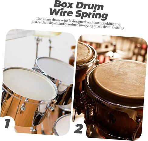 HANABASS 2pcs Snare Drum Wire Replacement Durable Percussion String Belt Sound Spring for Snare Drum Accessories in Saudi Arabia
