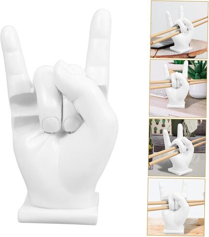Vaguelly Resin Drum Stick Holder Stand Storage for Percussion Instruments Drumstick Rack Organizer Sturdy Music Accessory for Tongue Drums in Saudi Arabia