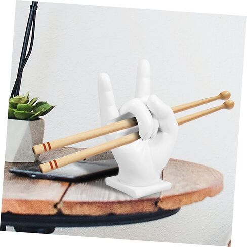Vaguelly Resin Drum Stick Holder Stand Storage for Percussion Instruments Drumstick Rack Organizer Sturdy Music Accessory for Tongue Drums in Saudi Arabia