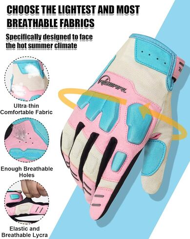 EUDE Mountain Bike Gloves - Anti-Fall Protection for Women and Men, Ultra-Thin and Breathable With Touchscreen Fingers for Riding, Motorcycle, ATV in Saudi Arabia