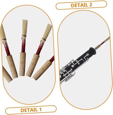 Vaguelly 2pcs Oboe Replacement for Beginner Replacement Oboe Oboe Kit Musical Instrument Parts Instrument Beginners Oboe Part Handmade Oboe Red in Saudi Arabia