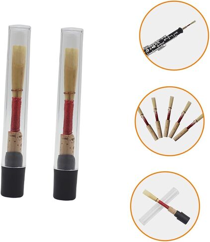 Vaguelly 2pcs Oboe Replacement for Beginner Replacement Oboe Oboe Kit Musical Instrument Parts Instrument Beginners Oboe Part Handmade Oboe Red in Saudi Arabia