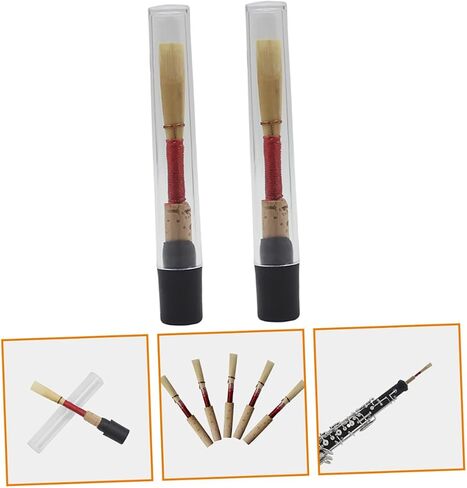 Vaguelly 2pcs Oboe Replacement for Beginner Replacement Oboe Oboe Kit Musical Instrument Parts Instrument Beginners Oboe Part Handmade Oboe Red in Saudi Arabia